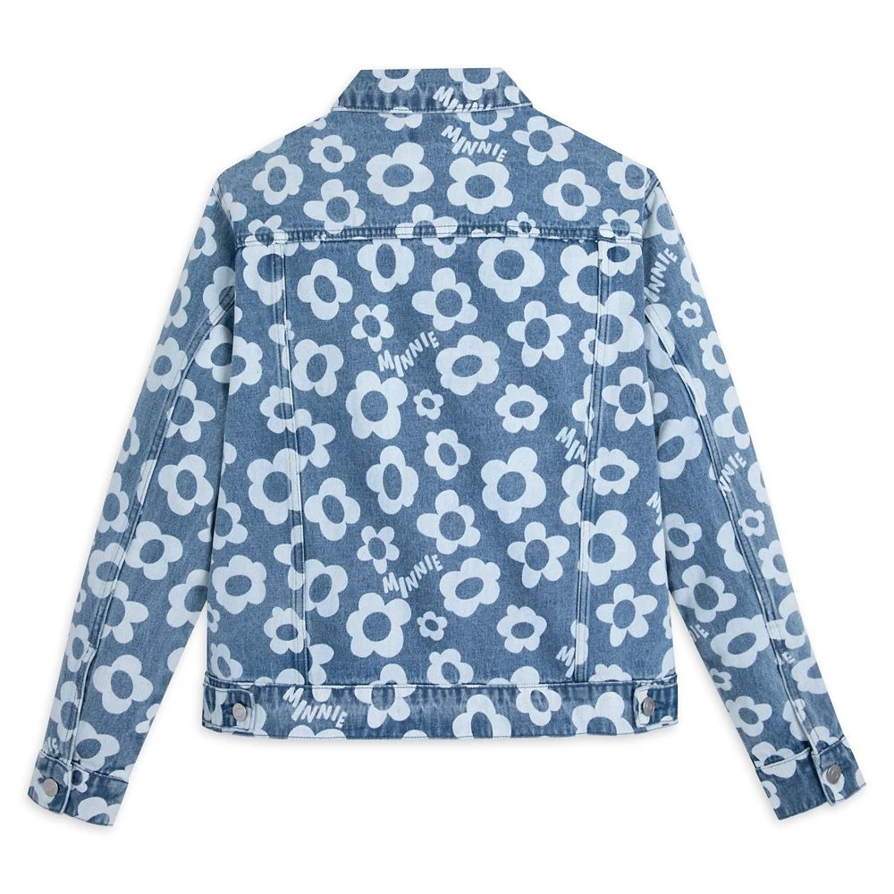 Disney Minnie Mouse Floral Denim Jacket For Women 5 Disney Minnie Mouse Floral Denim Jacket For Women - Image 3