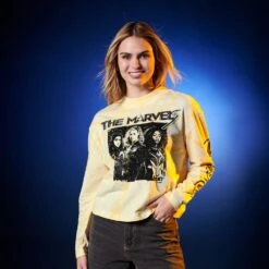 Disney The Marvels Long Sleeve Tie-Dye T-Shirt For Women 9 Disney The Marvels Long Sleeve Tie-Dye T-Shirt For Women -Disney 5106048004967 1