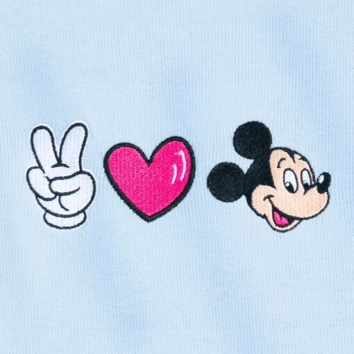 Disney Mickey Mouse ''Peace, Love, Mickey'' T-Shirt For Women - Image 4