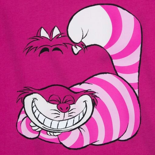 Disney Cheshire Cat Fashion T-Shirt For Women – Alice In Wonderland - Image 2