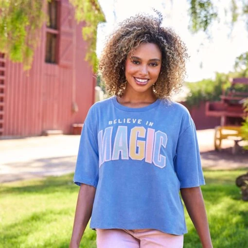 Disney Fantasyland Castle ''Believe In Magic'' T-Shirt For Women - Image 2
