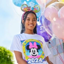 Minnie Mouse T-Shirt For Women – Disneyland 2024 -Disney 5106106030043 1