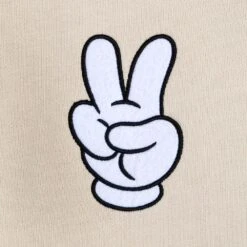 Disney Mickey Mouse Peace Sign Pullover Sweatshirt For Adults -Disney 5201057811363 2