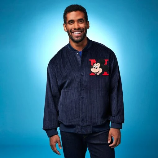 Disney Mickey Mouse Corduroy Bomber Jacket For Men - Image 2