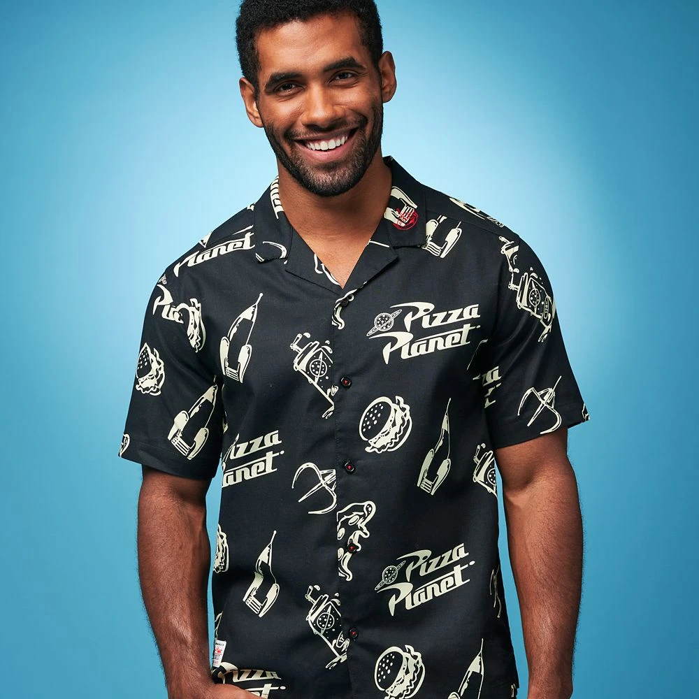 Disney Pizza Planet Woven Shirt For Men – Toy Story 4 Disney Pizza Planet Woven Shirt For Men – Toy Story - Image 2