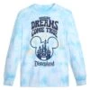 Mickey Mouse Icon And Sleeping Beauty Castle Long Sleeve Tie-Dye T-Shirt For Adults – Disneyland -Disney 5205048020223