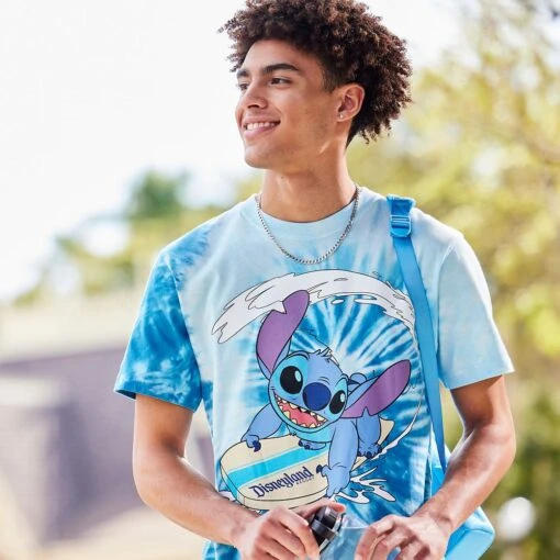 Stitch Tie-Dye T-Shirt For Adults – Disneyland - Image 2