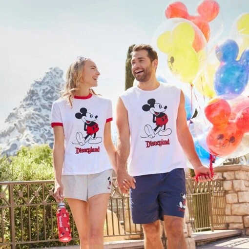 Mickey Mouse Standing Family Matching Tank Top For Adults – Disneyland - Image 2