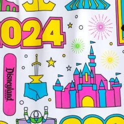 Mickey And Minnie Mouse Woven Shirt For Adults – Disneyland 2024 -Disney 5205057810034 3