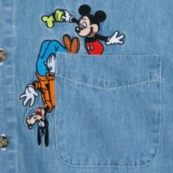 Disney Mickey Mouse And Friends Denim Shirt For Adults 12 Disney Mickey Mouse And Friends Denim Shirt For Adults -Disney 5205057810228 4