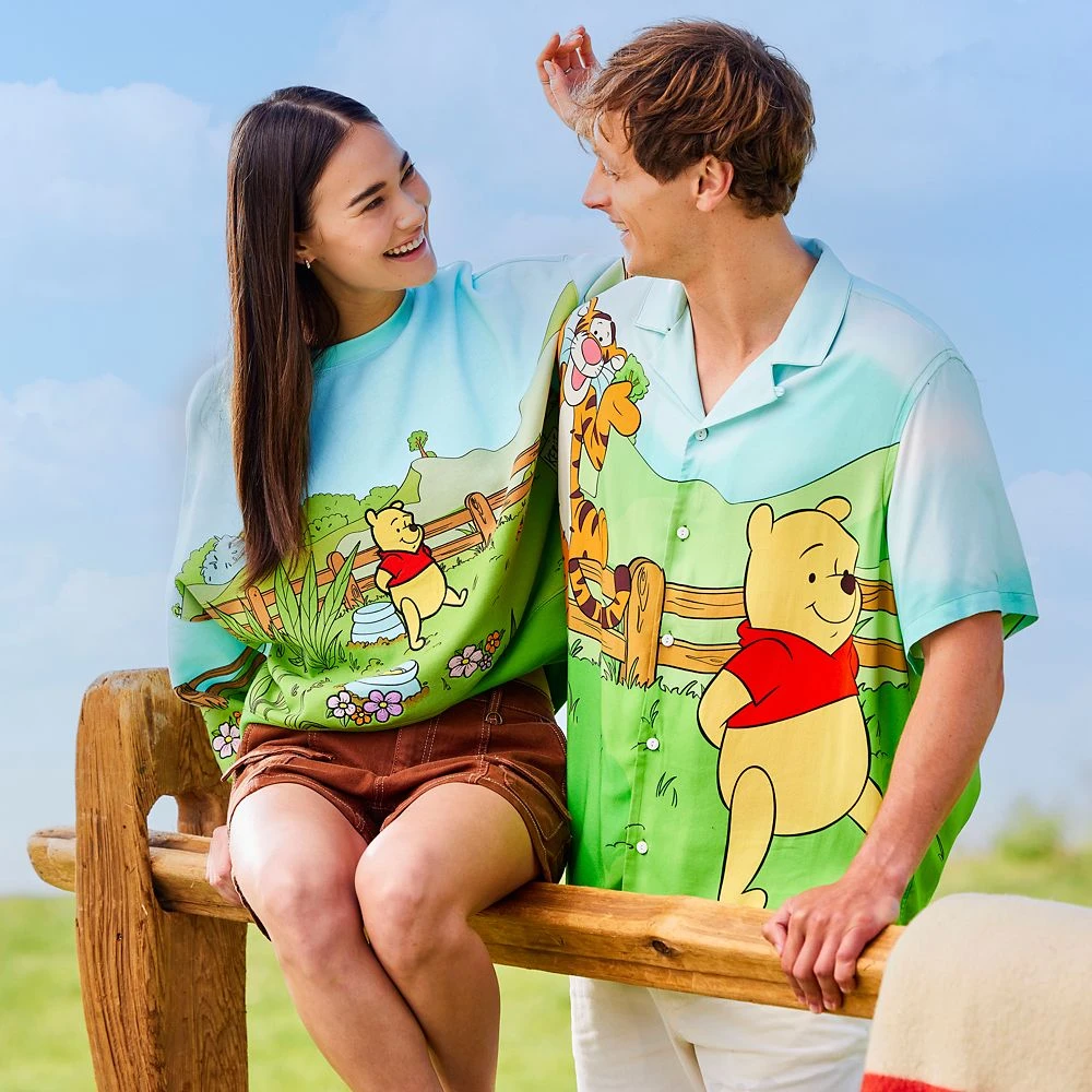 Disney Winnie The Pooh And Pals Woven Shirt For Adults 8 Disney Winnie The Pooh And Pals Woven Shirt For Adults - Image 6