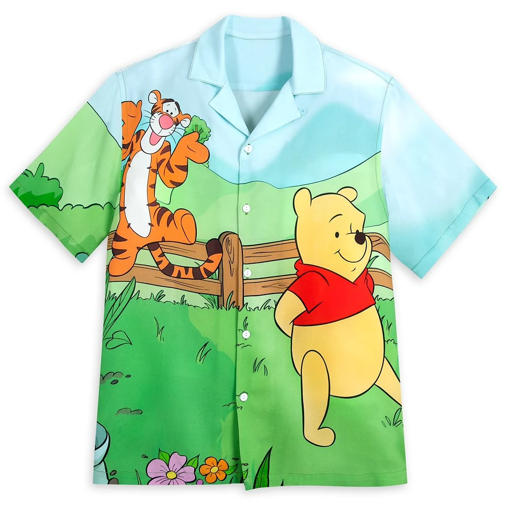 Disney Winnie The Pooh And Pals Woven Shirt For Adults 3 Disney Winnie The Pooh And Pals Woven Shirt For Adults