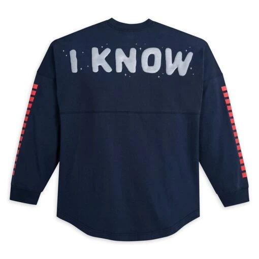 Disney Princess Leia And Han Solo ''I Know'' Couples Spirit Jersey For Adults – Star Wars – Navy - Image 2