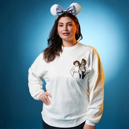 Disney Princess Leia And Han Solo ''I Love You'' Couples Spirit Jersey For Adults – Star Wars – White - Image 2