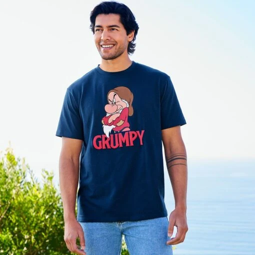 Disney Grumpy T-Shirt For Adults – Snow White And The Seven Dwarfs - Image 2