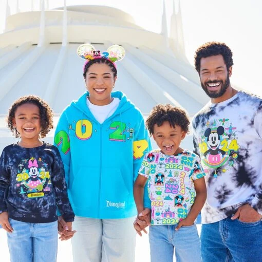 Disneyland 2024 Tie-Dye Pullover Sweatshirt For Kids - Image 2