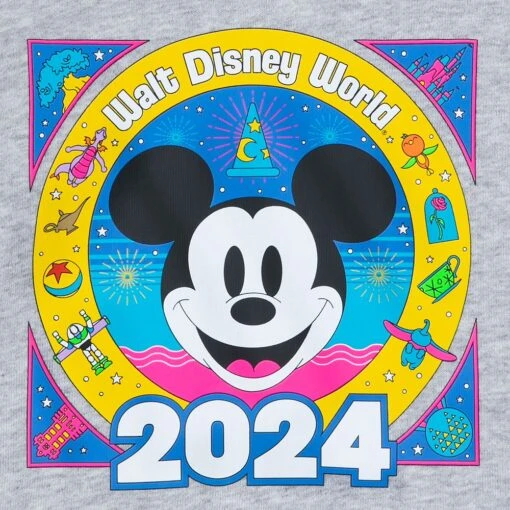 Mickey Mouse Zip Hoodie For Kids – Walt Disney World 2024 - Image 4