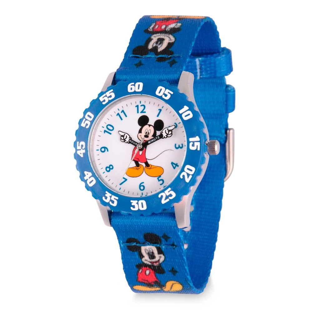 Disney Mickey Mouse Time Teacher Watch For Kids – Print Band 3 Disney Mickey Mouse Time Teacher Watch For Kids – Print Band
