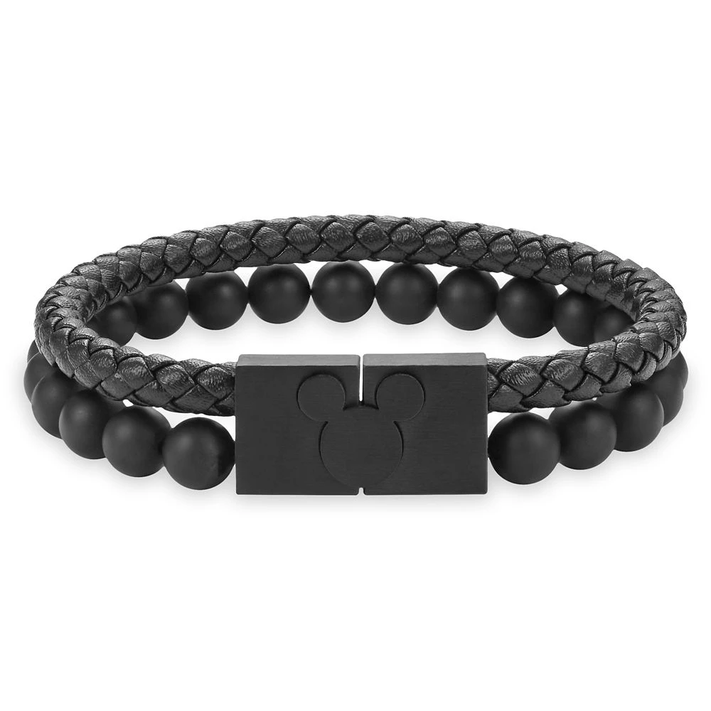 Disney Mickey Mouse Leather And Agate Bracelet 3 Disney Mickey Mouse Leather And Agate Bracelet