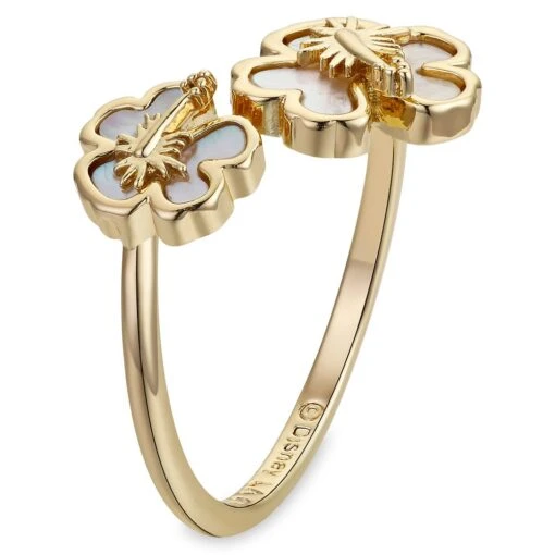 Disney Lilo & Stitch Hibiscus Bypass Ring - Image 2
