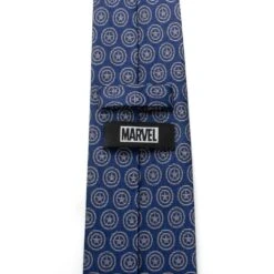 Disney Captain America Shield Silk Tie For Adults -Disney 6730059361478 2
