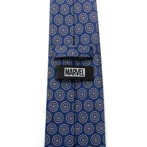 Disney Captain America Shield Silk Tie For Adults - Image 3