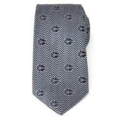 Disney Millennium Falcon Herringbone Blue Silk Tie For Adults – Star Wars -Disney 6730059363452 1