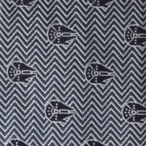 Disney Millennium Falcon Herringbone Blue Silk Tie For Adults – Star Wars - Image 3