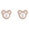 Disney Mickey Mouse Icon Pearl Earrings By Rebecca Hook – Rose Gold -Disney 7002057283844