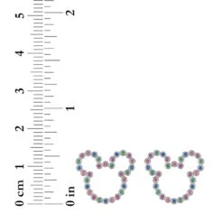 Disney Mickey Mouse Icon Multi-Colored Gems Earrings By Rebecca Hook -Disney 7002057284189 1