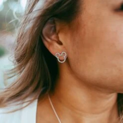 Disney Mickey Mouse Icon Multi-Colored Gems Earrings By Rebecca Hook -Disney 7002057284189 2