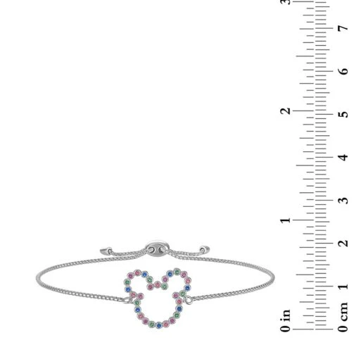 Disney Mickey Mouse Icon Multi-Colored Gems Bracelet By Rebecca Hook - Image 2