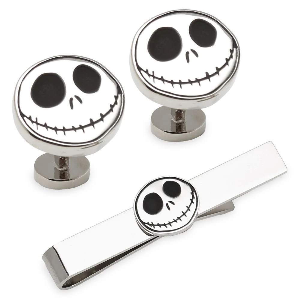 Disney Jack Skellington Cufflinks And Tie Clip Set – The Nightmare Before Christmas 3 Disney Jack Skellington Cufflinks And Tie Clip Set – The Nightmare Before Christmas