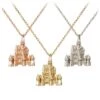 Disney Castle Necklace – 18 Karat Gold And Diamond -Disney 7401055320010