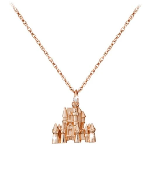 Disney Castle Necklace – 18 Karat Gold And Diamond - Image 4