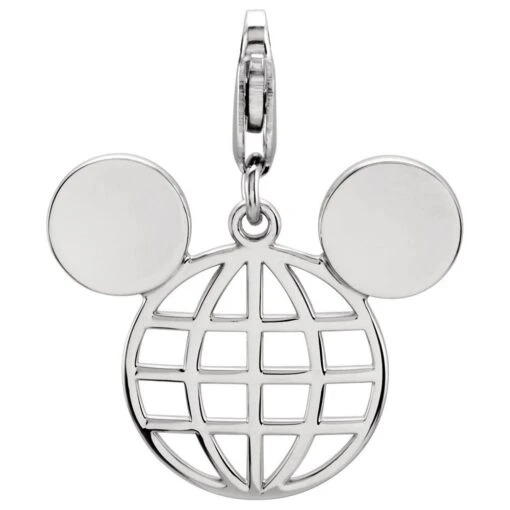 Disney Mickey Mouse Globe Icon Charm - Image 2