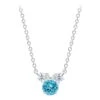Disney Minnie Mouse Birthstone Necklace For Kids By CRISLU – Platinum -Disney 7401057015608