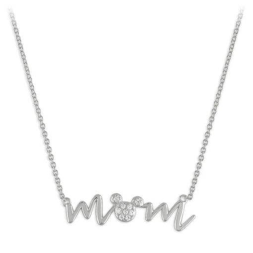 Disney Mickey Mouse ''Mom'' Necklace By Rebecca Hook