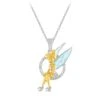 Disney Tinker Bell Seated Necklace By Rebecca Hook – Peter Pan -Disney 7401057287072