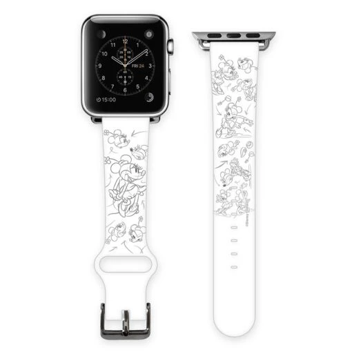 Disney Minnie Mouse Sketch Art Smart Watch Band - Image 2