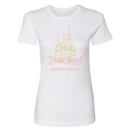 Women's Sleeping Beauty Castle Disneyland T-Shirt – Customized - Image 3