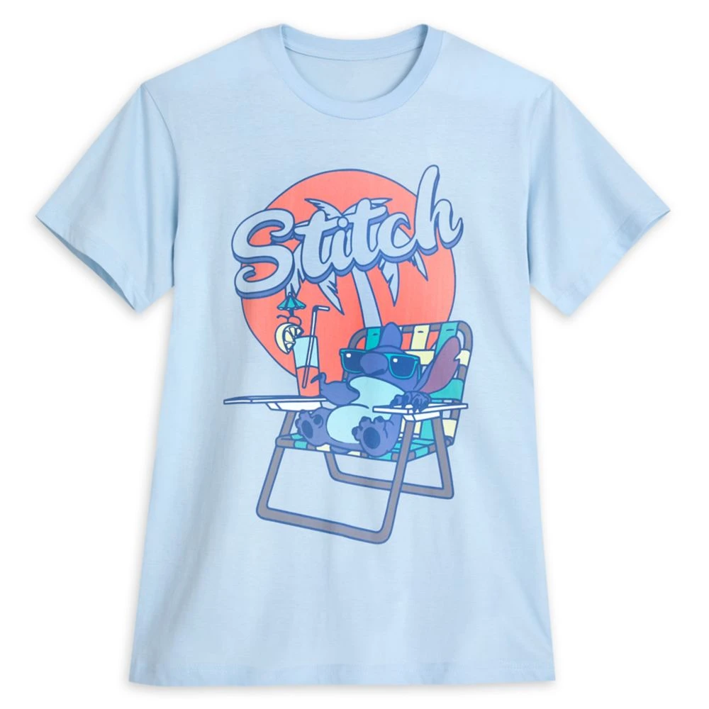 Disney Stitch Beach Chair T-Shirt For Adults – Lilo & Stitch 3 Disney Stitch Beach Chair T-Shirt For Adults – Lilo & Stitch