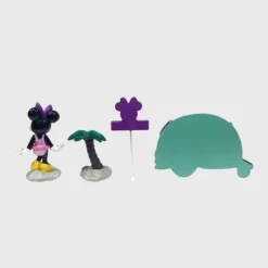 Disney 4pc Polyester/Stone Minnie Mouse Miniature Garden Set