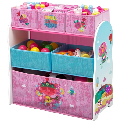 Disney Trolls World Tour Design And Store 6 Bin Toy Organizer - Delta Children 8 Disney Trolls World Tour Design And Store 6 Bin Toy Organizer - Delta Children - Image 6