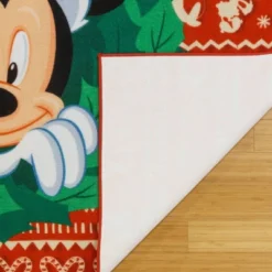 Disney Mickey Mouse Wreath 54"x78" Area Rug Red -Disney GUEST 7dbcf54f fdc4 4164 9ebb 657eca134c0f