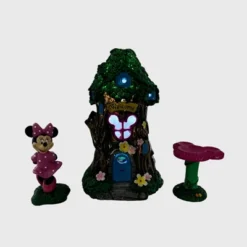 Disney Minnie Mouse Miniature Resin Garden Set With Solar Tree House -Disney GUEST 807deea8 83f0 470d 800f 6d406a180ff7